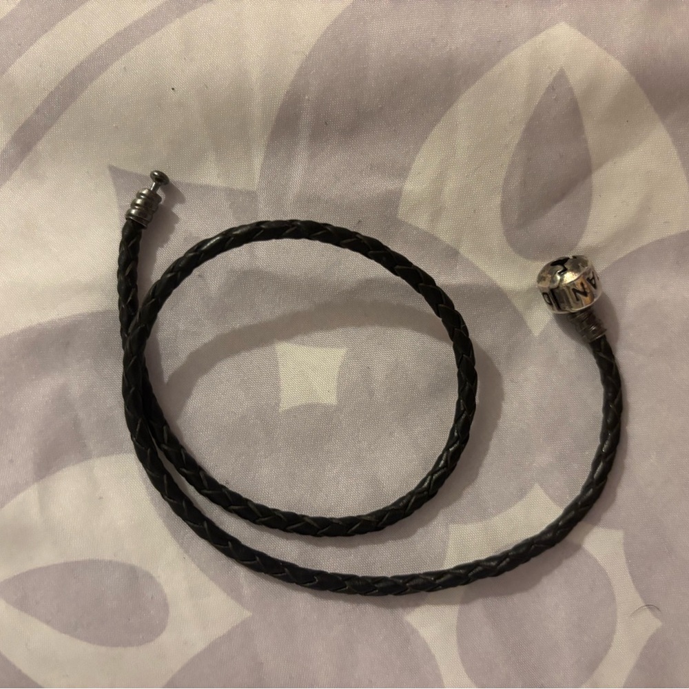 Pandora double leather bracelet